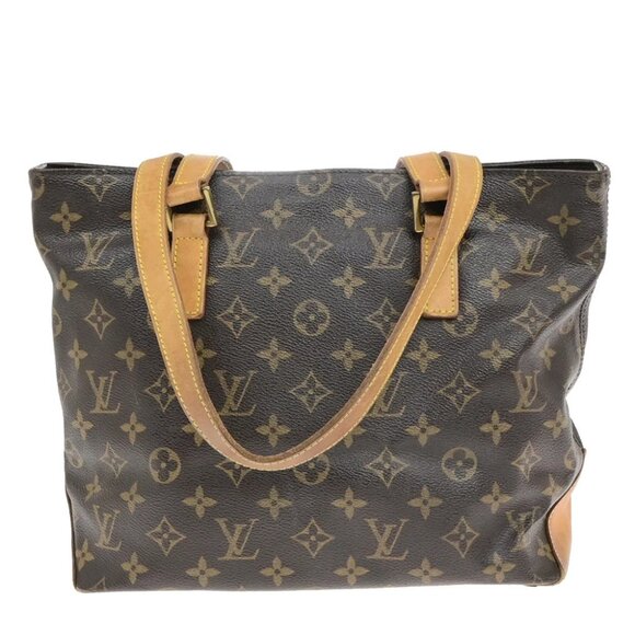 LOUIS VUITTON Cabas Piano Shoulder Bag Monogram Leather Brown - Picture 3 of 14